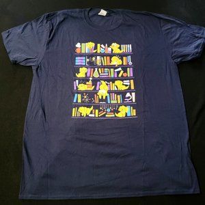 2XL NWOT Bookshelf Pups Tee Tshirt